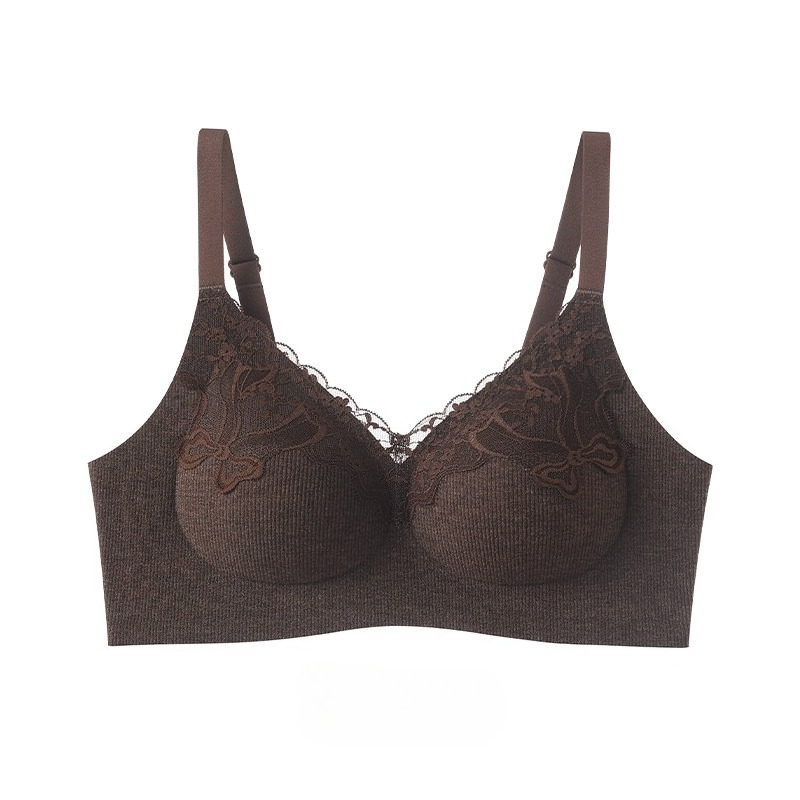 Women Fashion Ribbed Lace Bral - Lace Bralette Set review and price